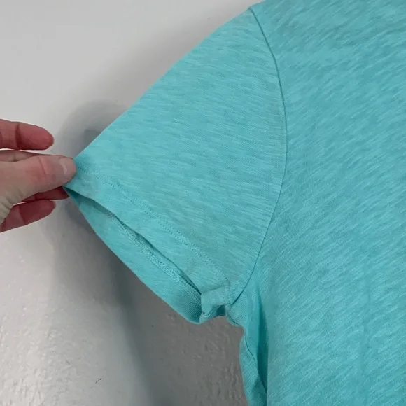 Crew Girlfriend Tee Set of 2 Medium 100% Cotton Pink Blue Basic T-Shirts - Picture 3 of 11